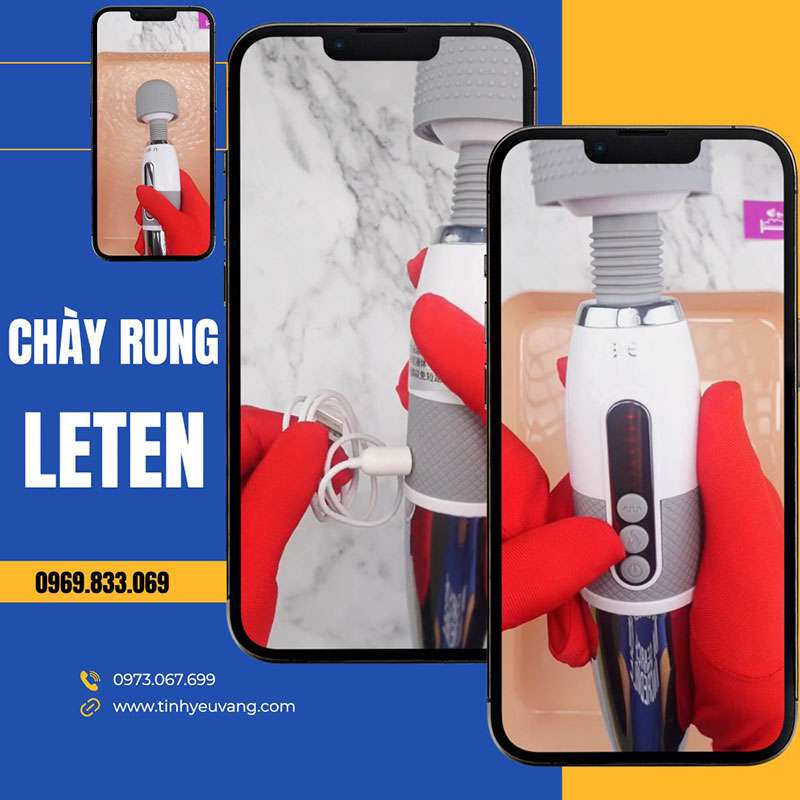 Chày rung kích âm đạo Leten Lightning AV Stick